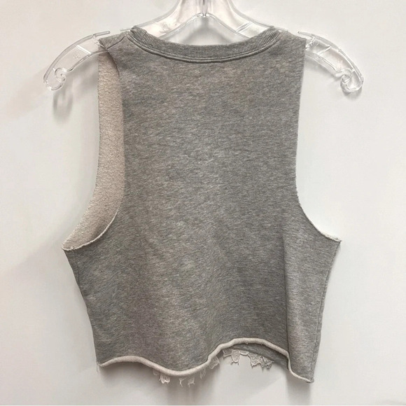 Kimchi Blue for Urban Outfitters Gray Lace Detail Crop Tank Top Size Small - Picture 2 of 6